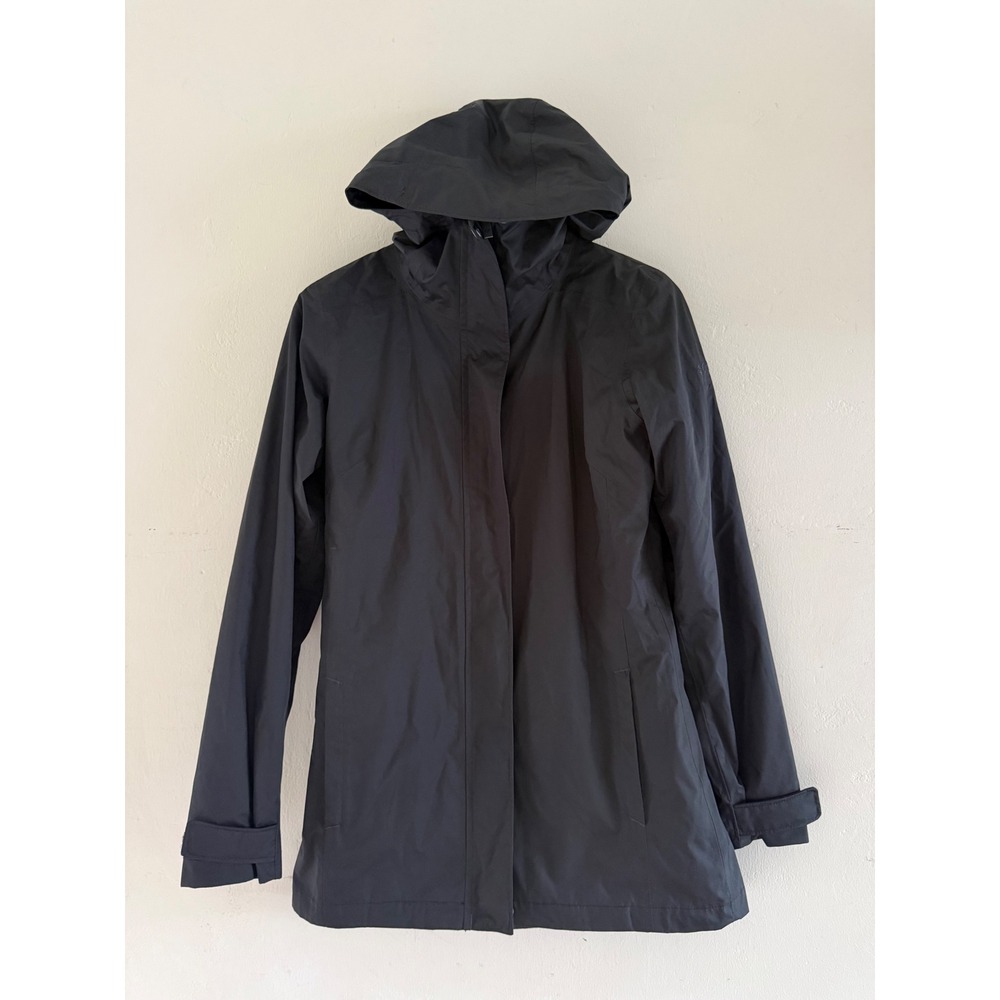 Columbia Omni-Tech Black Waterproof Hooded Rain Jacket RL0174 Womens XS
